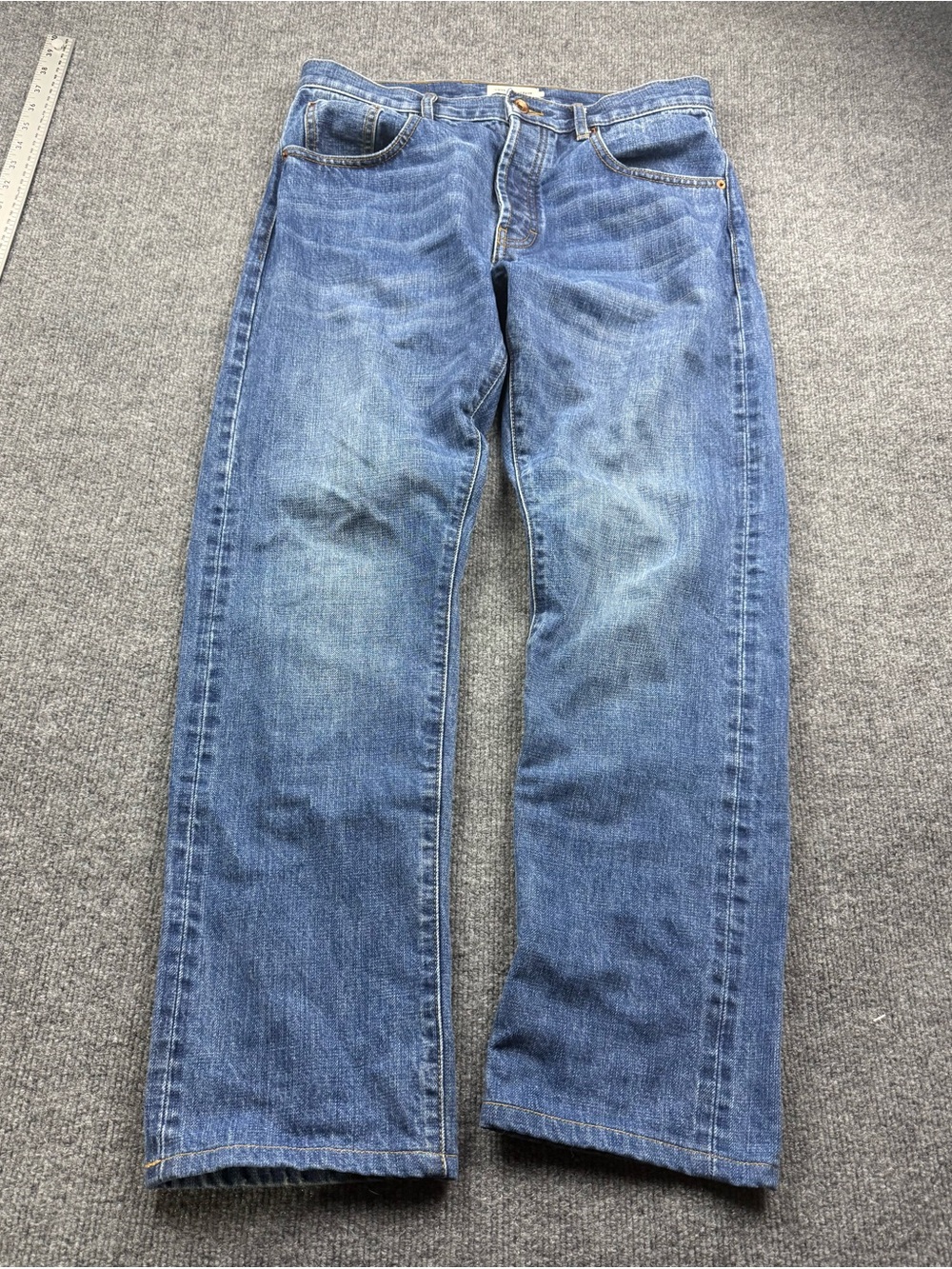 Taylor Stitch Democratic Selvedge Blue Jeans, 31/32